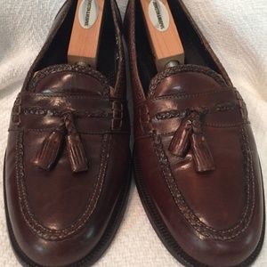 Bellesco Brown Tassel Apron Toe Loafers Size 9 M